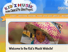 Tablet Screenshot of kidzmusik.com